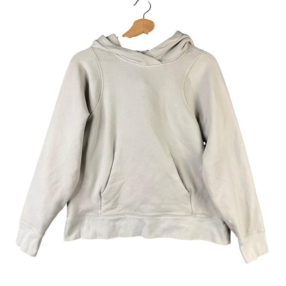 Lululemon All Yours Hoodie Heathered Core Ultra Light Grey Sz 8 Fleece Pullover